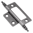 thumbnail image 1 of Hickory Hardware Self Mortise Collection Hinge (Pair), Surface Face Mounted - Silver Medallion, 1 of 7
