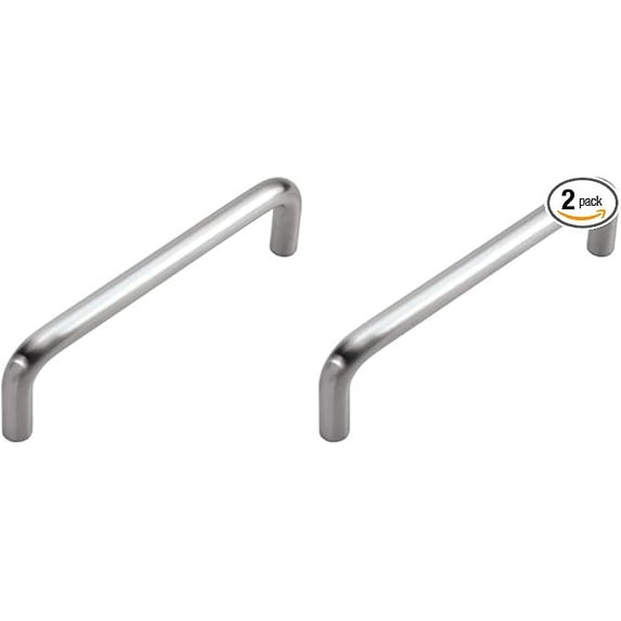 Hickory Hardware PW555-PB 4-Inch Cabinet Wire Pull, 4-Inch, Polished Brass