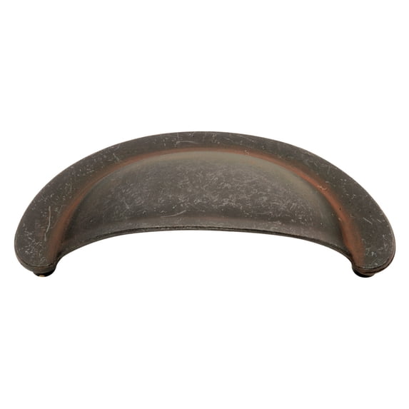Hickory Hardware Manchester Collection Cup Pull, 2-3/4" C/C - Rustic Iron