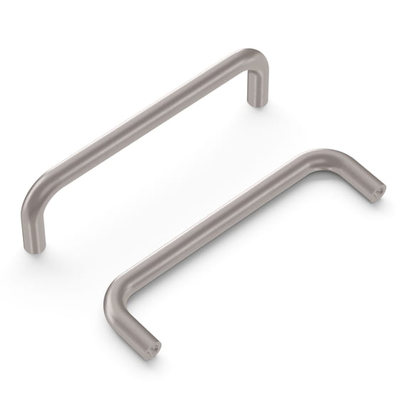 Hickory Hardware Wire Pulls Pull 4 inch Center to Center Satin Nickel PW555-SN