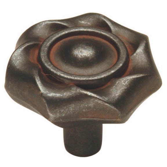 Hickory Hardware Rusted Iron Cabinet Knob 20-Pk, Charleston Blacksmith PA1312-RI