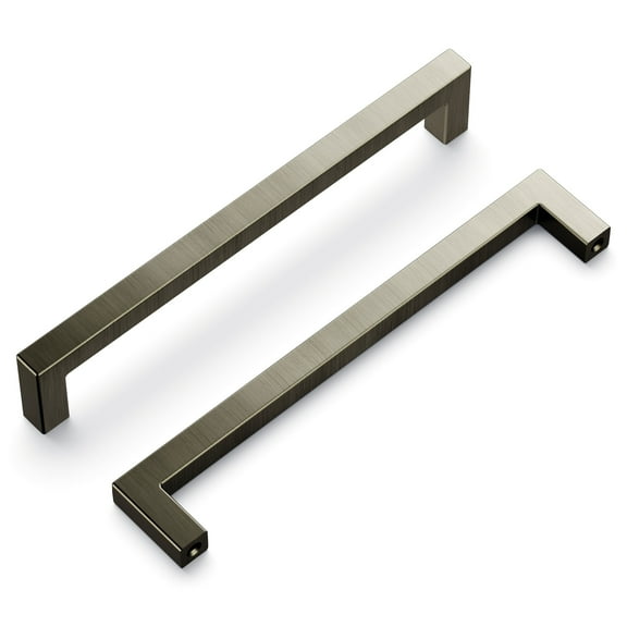 Hickory Hardware Skylight Contemporary Bar Cabinet Pull 6-3/4 in. Stainless Steel 1 pk