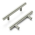 thumbnail image 1 of Hickory Hardware 10 Pack Kitchen Cabinet Handles, Drawer Pulls for Doors & Dresser Drawers, Hardware for Bathroom, 3 Inch Hole Center, Satin Nickel, Essentials Collection, 1 of 7