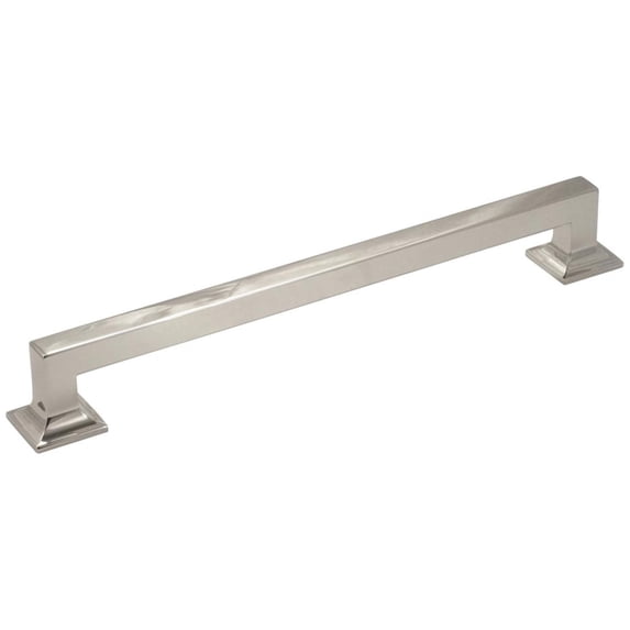 Hickory Hardware Studio Collection Appliance Pull, 13" C/C - Bright Nickel