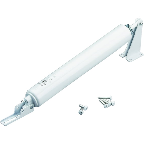 Hickory Hardware V150WH White Heavy-Duty Pneumatic Door Closer