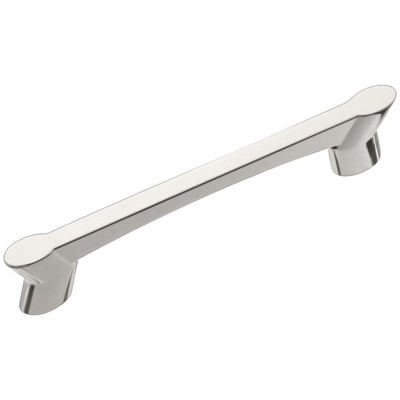 Hickory Hardware Wisteria 3-3/4 Inch Center to Center Bright Nickel Cabinet Pull HH74636-14