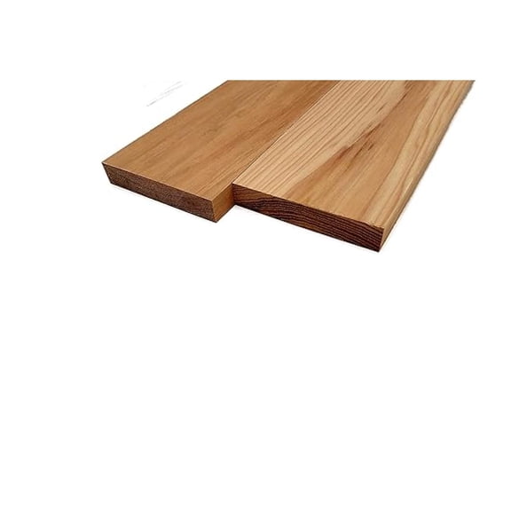 Hickory Lumber Board - 3/4" x 4" (2 Pieces) (3/4" x 4" x 12")