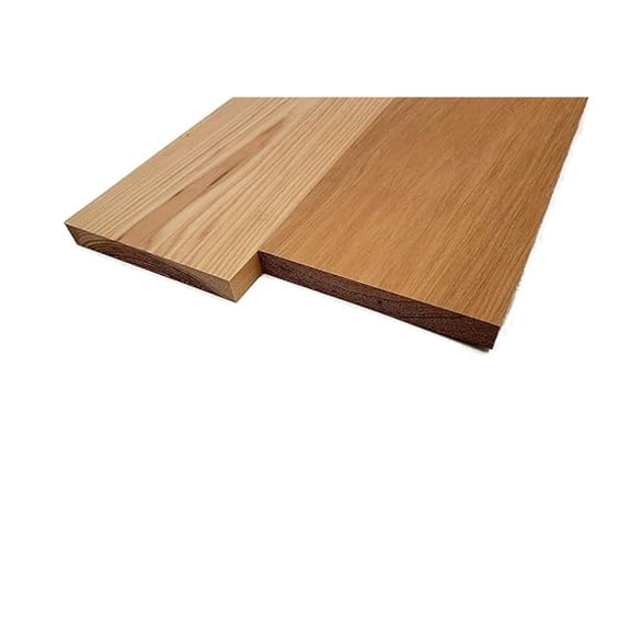 Hickory Lumber Board - 3/4" x 6" (2 Pieces) (3/4" x 6" x 12")