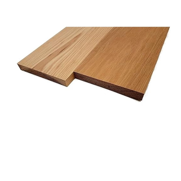 Hickory Lumber Board - 3/4" x 6" (2 Pieces) (3/4" x 6" x 18")