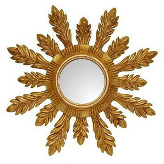 Hickory Manor HM204GL 29 in. Solare Gold Leaf Decorative Mirror