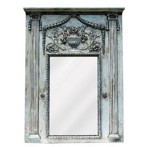 Hickory Manor HM6515FB Fontaine Trumeau French Blue Decorative Mirror