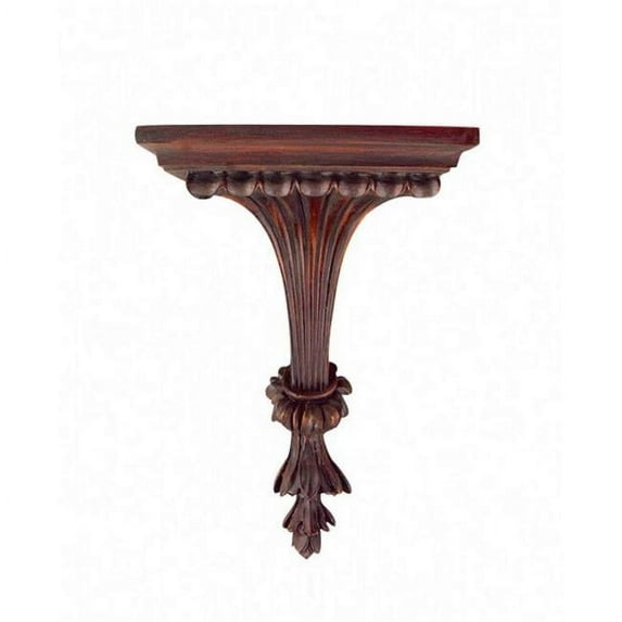 Hickory Manor House Fluted Leaf Wall Shelf