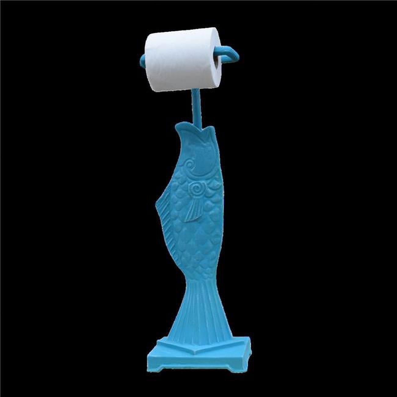 Hickory Manor Home HM9826 Coral Standing Fish Toilet Paper Holder