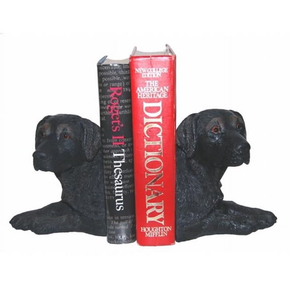 Hickory Manor House 34313 HPB Lab Bookends - Handpainted Black