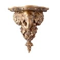 thumbnail image 1 of Hickory Manor House 6662 TG Elephant Shelf - Tarnished Gold, 1 of 1
