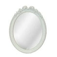 thumbnail image 1 of Hickory Manor KT5110BW Oval Bow Bright White Decorative Mirror, 1 of 2