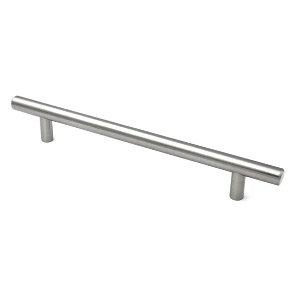 Hickory Metropolis Satin Nickel 6 1/4"Cc (160Mm) Cabinet Bar Pull Pa0226-Sn