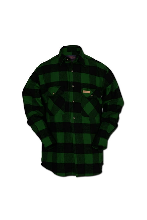 Hickory Shirt Co. Buffalo Flannel Plaid Shirt, Green - Medium