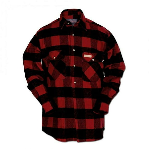 Hickory Shirt Co. Buffalo Flannel Plaid Shirt, Red - Tall X-Large