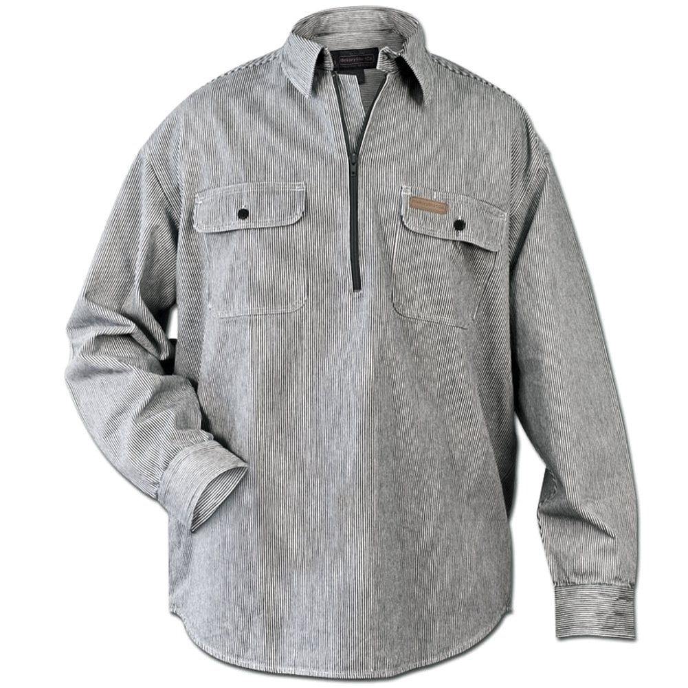 Hickory Shirt Long Sleeve 1/2 Zip Shirt, Regular Medium