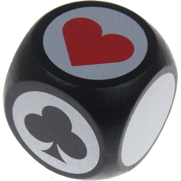 Hickoryville Black & White Trump Suit Marker Indicator with Large Pips for Euchre Bridge Pinochle and Other Card Games 1.6" (40mm)
