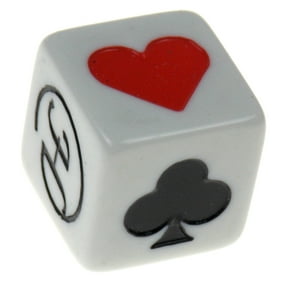 Hickoryville White Trump Suit Marker Indicator for Euchre and Other Card Games Large Pips