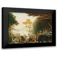 thumbnail image 1 of Hicks, Edward 14x11 Black Modern Framed Museum Art Print Titled - The Peaceable Kingdom V, 1 of 5
