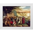 thumbnail image 1 of Hicks, Edward 18x14 White Modern Wood Framed Museum Art Print Titled - Penns Treaty with the Indians, 1 of 4