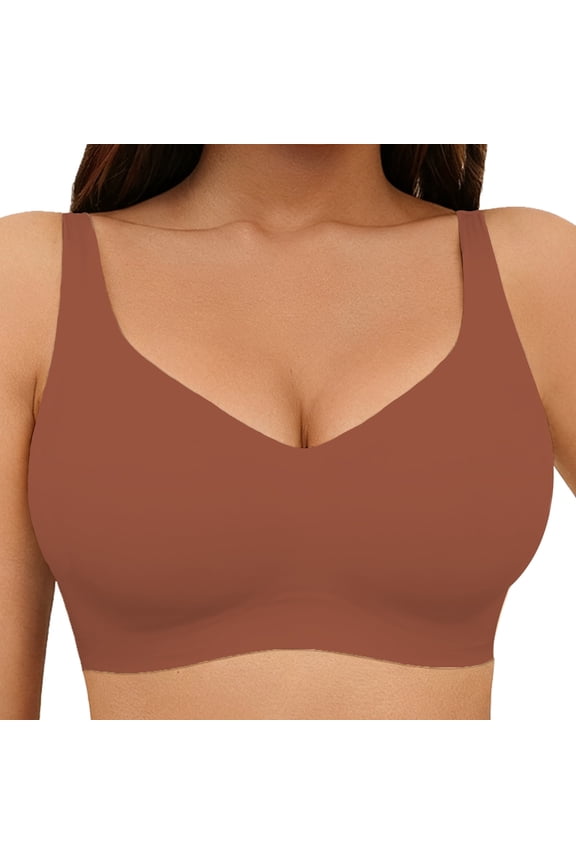 Wireless Bras for Women No Underwire Comfort Seamless Bras Full Coverage Everyday Bra 1/4pack S-XL