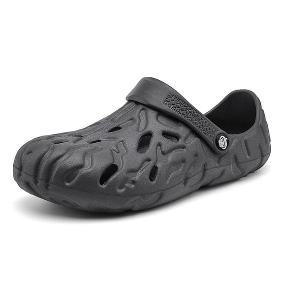 Hicooer COMFYHOME Unisex Garden Shoes in Large Sizes - Lightweight and Comfortable for Ultimate Comfort Gray