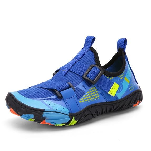 Hicooer Coolcsea Water Shoes Men's Women's Swim Shoes Outdoor Beach Barefoot Quick-Dry Aqua Pool Socks Swimming Yoga Surfing Exercise Blue