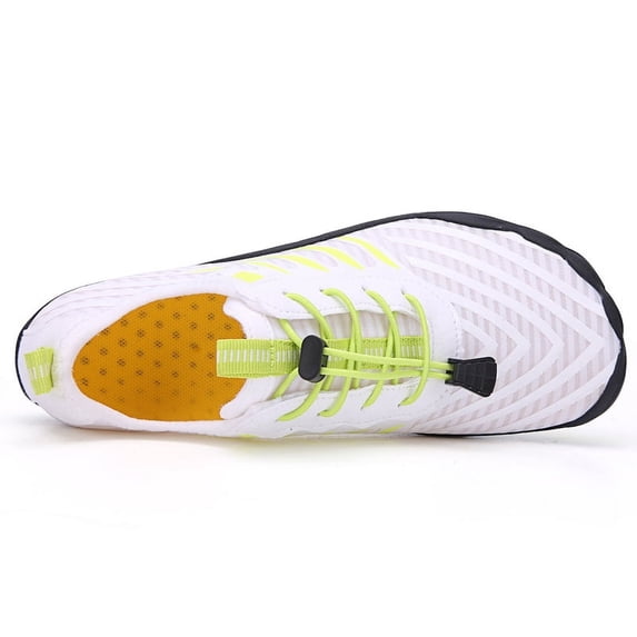 Hicooer Coolcsea Water Shoes Men's Women's Swim Shoes Outdoor Beach Barefoot Quick-Dry Aqua Pool Socks Swimming Yoga Surfing Exercise White