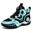 thumbnail image 1 of Hicooer JOINFUN Boys High Top Sneakers Basketball Shoes Breathable Lightweight Running Shoes for Kids Fashion School Shoes Little/Big Kids, 1 of 7