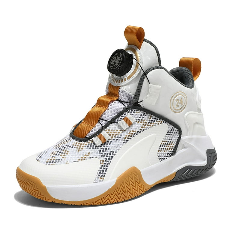 Hicooer JOINFUN Boys High Top Sneakers Basketball Shoes Breathable