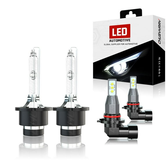 Hid Headlight Bulbs for Infiniti Fx35 2003 2004 2005 Low Beam LED Fog Light Kit 6000K Xenon White