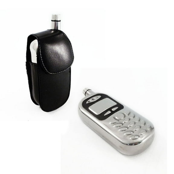 Hidden 4oz Cell Phone Liquor Flask with Belt Case