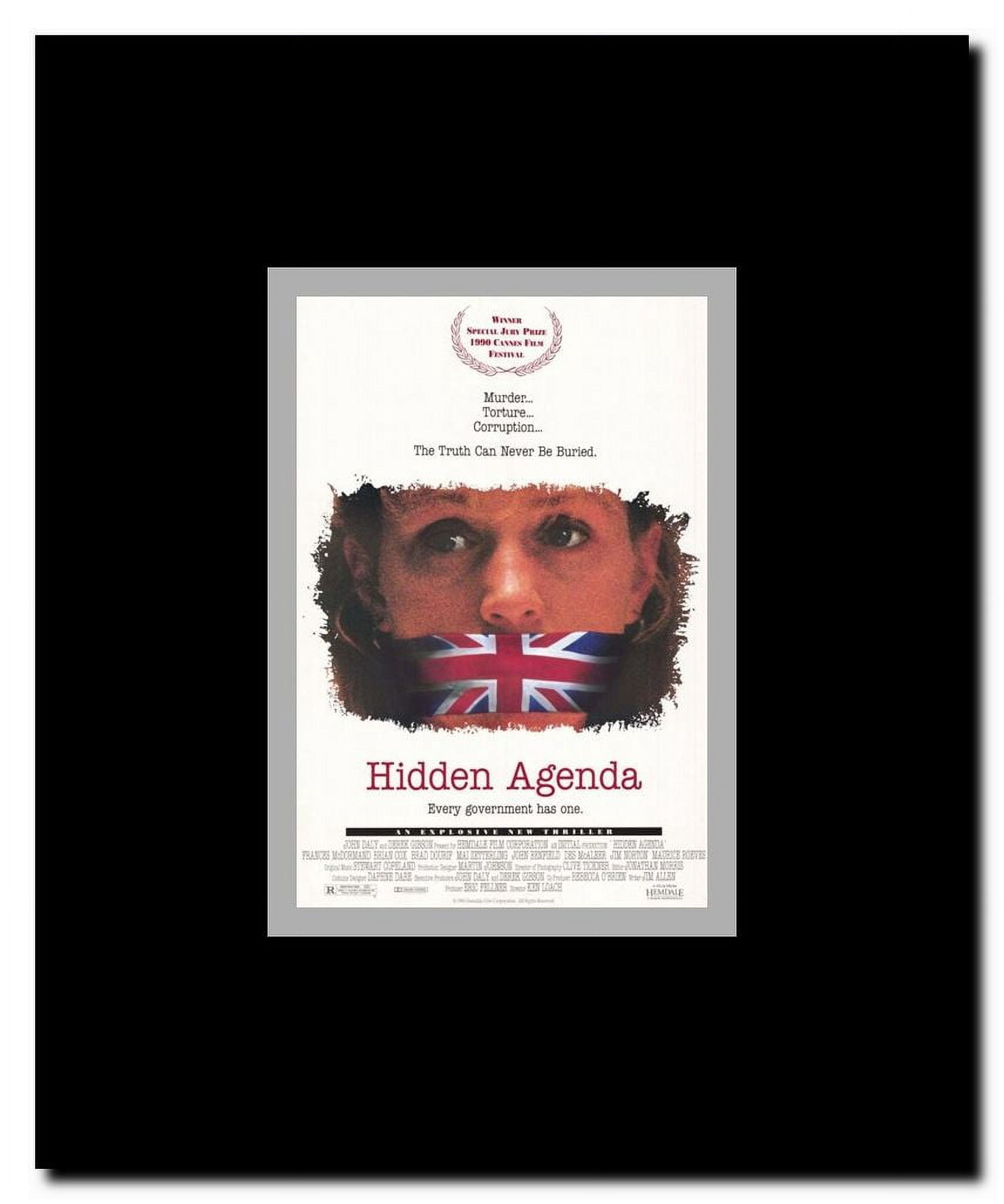 Hidden Agenda Framed Movie Poster