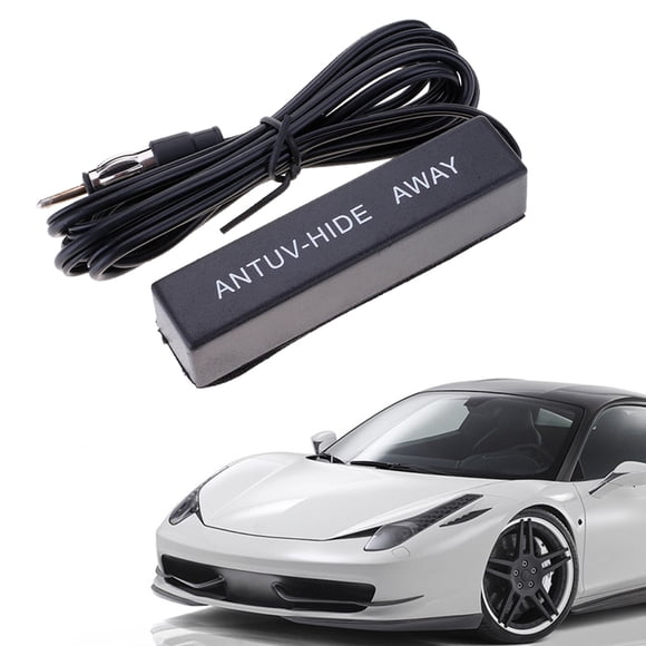 Hidden Antenna - For Car, Truck, Motorcycle, Boat, Golf Cart, Campers, Amplified Antenna AM FM WB Universal Fit Compatible with All Applications AM FM Car Radio