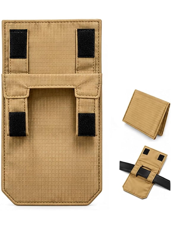 Hidden Anti-Theft Passport Pouch, 3-in-1 Slim Travel Security Money Belt, Foldable Under-Clothing Waist Wallet for Cash, Cards & Documents