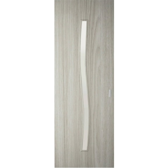 Hidden Barn | Basic 3002 Oak Franko | Wood Veneer Doors | Magic Concealed Sliding Set | 18" x 80"