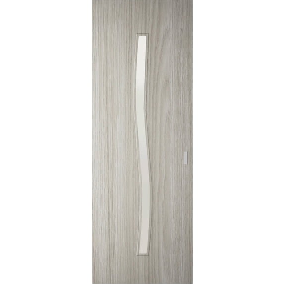 Hidden Barn | Basic 3002 Oak Franko | Wood Veneer Doors | Magic Concealed Sliding Set | 32" x 96"