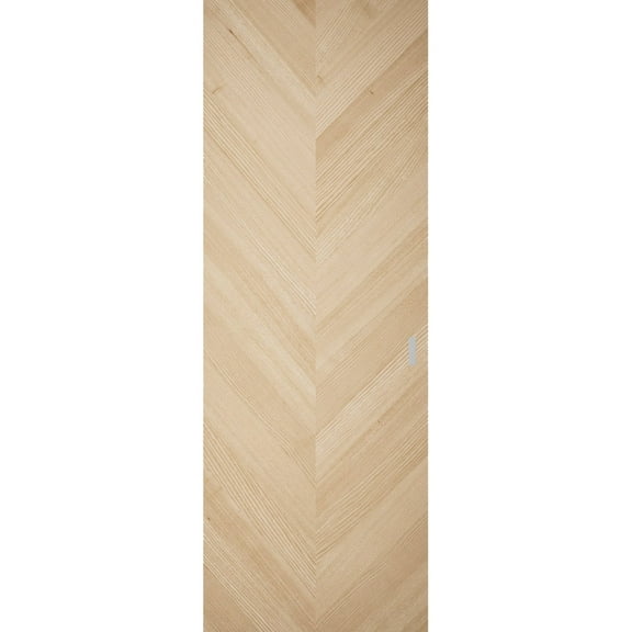 Hidden Barn | Ego 5000 Natural Oak | Wood Veneer Doors | Magic Concealed Sliding Set | 18" x 80"