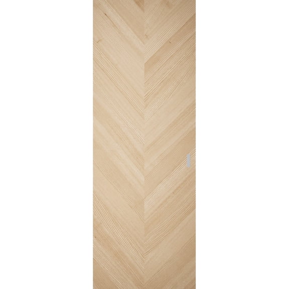 Hidden Barn | Ego 5000 Natural Oak | Wood Veneer Doors | Magic Concealed Sliding Set | 32" x 80"