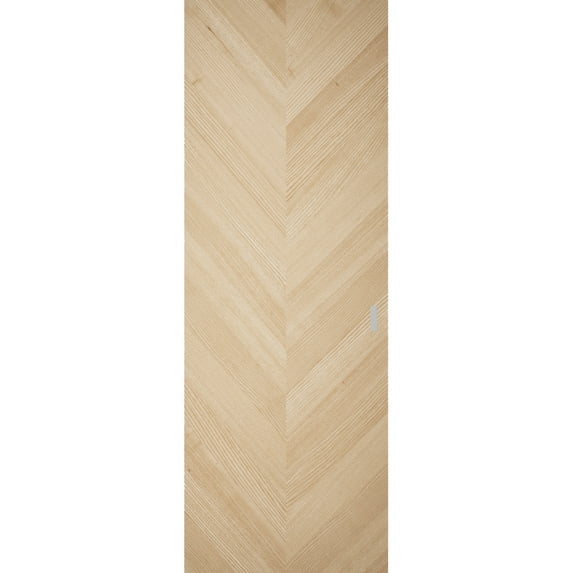 Hidden Barn | Ego 5000 Natural Oak | Wood Veneer Doors | Magic Concealed Sliding Set | 42" x 80"