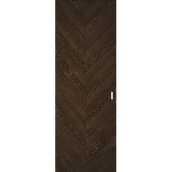 Hidden Barn | Ego 5005 Marble Oak | Wood Veneer Doors | Magic Concealed Sliding Set | 30" x 80"