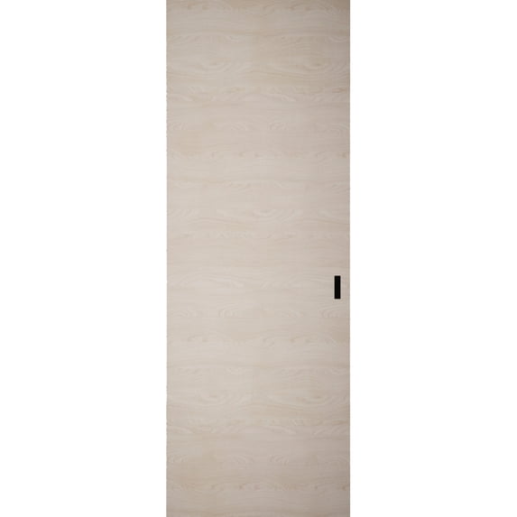 Hidden Barn | Planum 0010 Natural Veneer | Sturdy Finished Flush Modern Doors | Magic Concealed Sliding Set 36" x 80"
