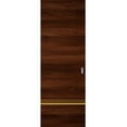 thumbnail image 1 of Hidden Barn | Planum 2010 Chocolate Ash | Sturdy Finished Doors | Magic Concealed Sliding Set 36" x 84", 1 of 5