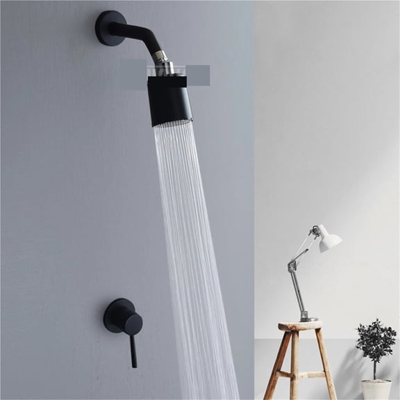 Hidden Bathroom Shower Faucet Sets, Brass Round Wall Mounted Rainfall Head, Hotel Hot And Cold Water Taps ,Heavy Duty Build
