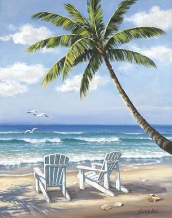 Hidden Beach Canvas Art - Sung Kim (22 x 28)