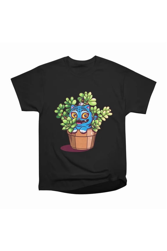 Hidden Blue Tiger T-Shirt Tee Gift For Him Merch For Her Apparel For Friend